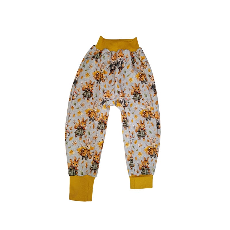 Tepláky rostoucí baggy "Veverky"