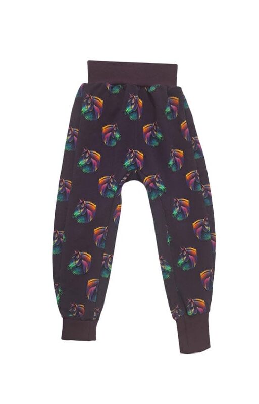 Tepláky rostoucí baggy "Koně"