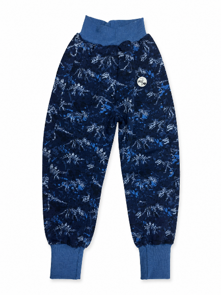 Tepláky rostoucí baggy "Kostra dino"