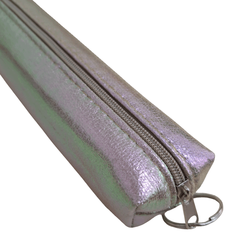 Metalický penál / kosmetická taštička "zlatá"