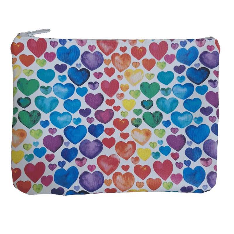 Kosmetická taštička velká "Srdíčka"