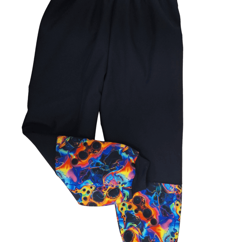 Softshellové kalhoty s beránkem ,,Černá/Color,,